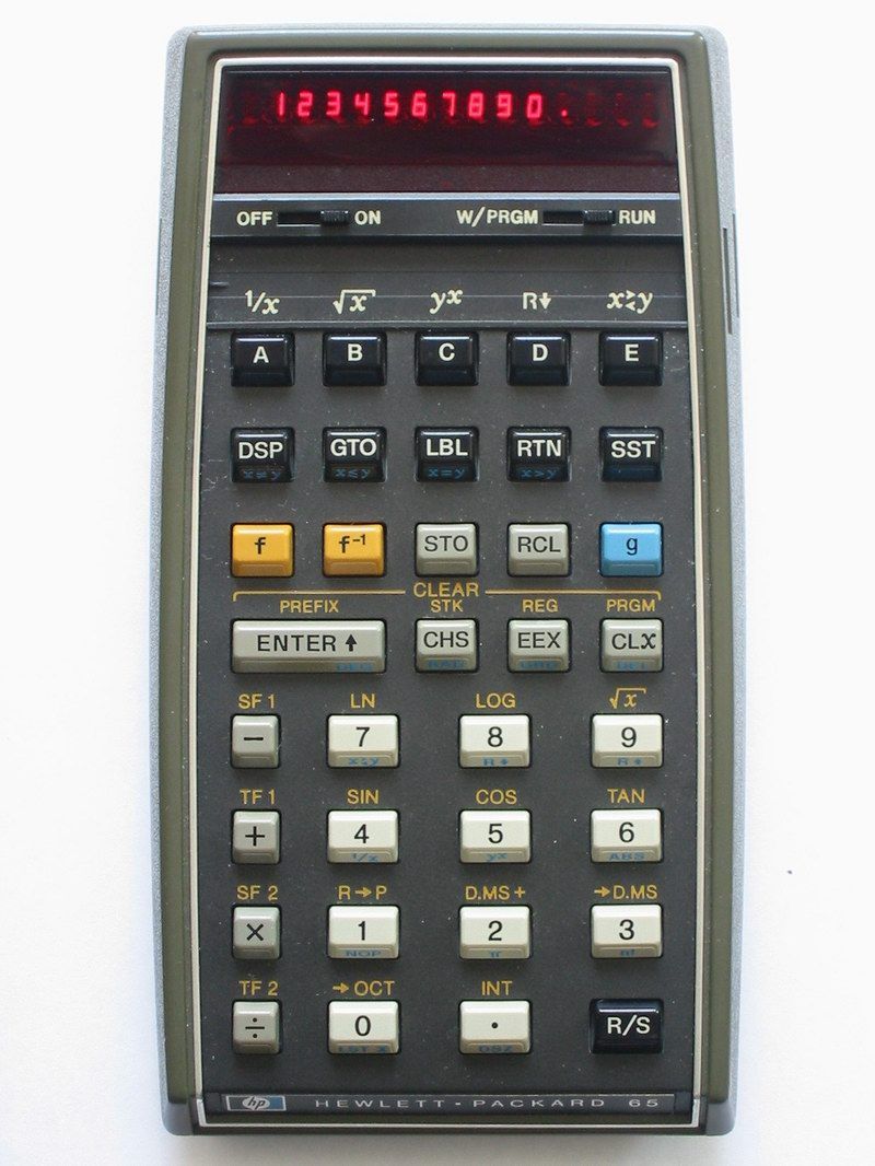 HP-65 Handheld Calculator