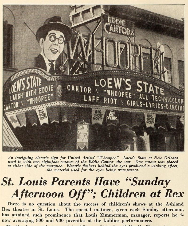 Saturday Matinee, 1930s