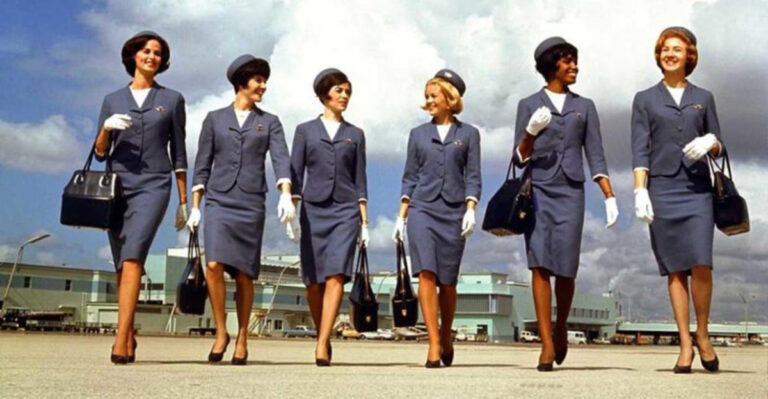 22 Historical Pictures Of Flight Attendants Throughout The Decades