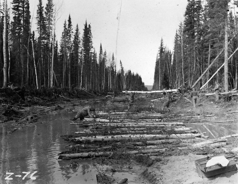 Alaska Highway Construction, 1942