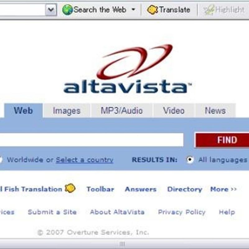 AltaVista Search Engine