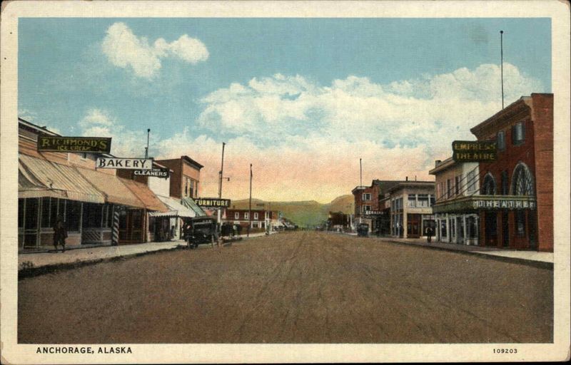 Anchorage Main Street, 1920