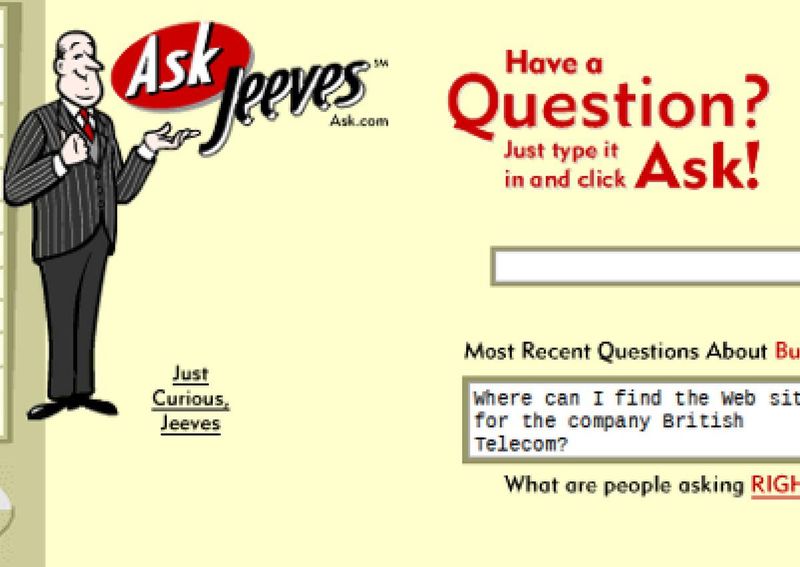 Ask Jeeves Search Engine