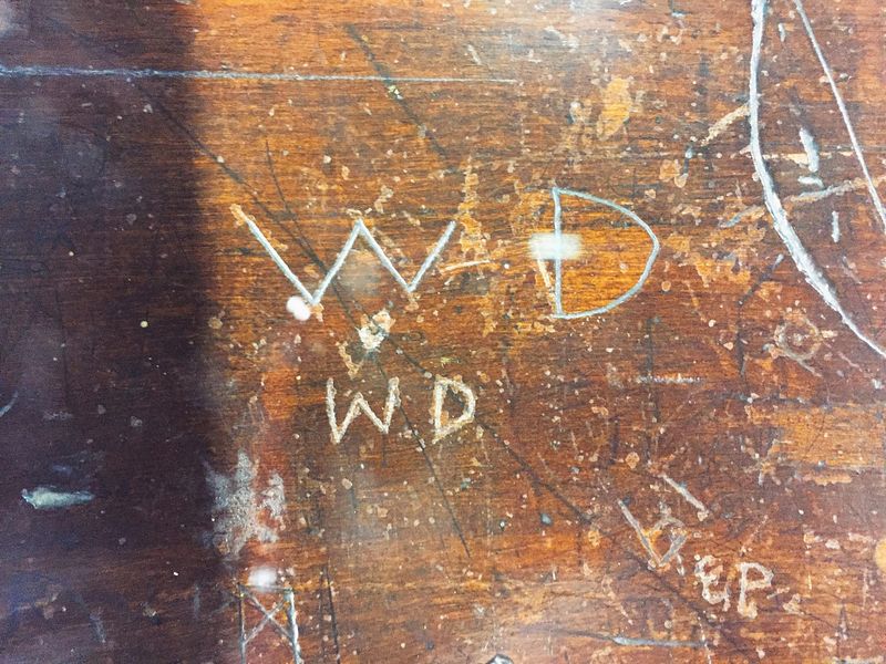 Carving Initials into Trees (or Desks)