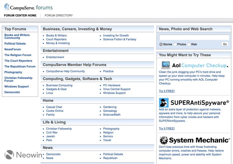 CompuServe Forums