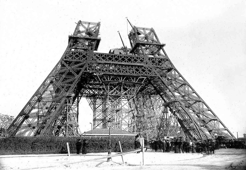 Eiffel Tower Under Construction, 1878