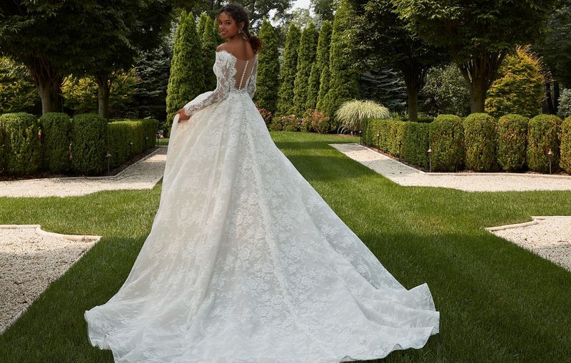 Lace-Trimmed Wedding Dresses