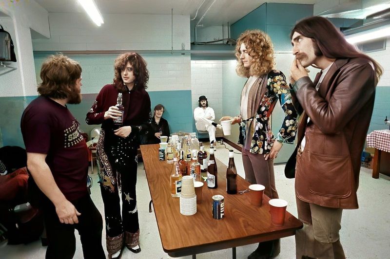 Led Zeppelin - Backstage, Indianapolis 1975