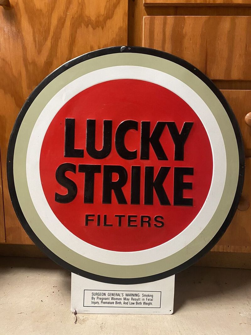 Lucky Strike Cigarettes Signs