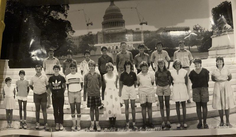 Middle School Trip to DC, 1985