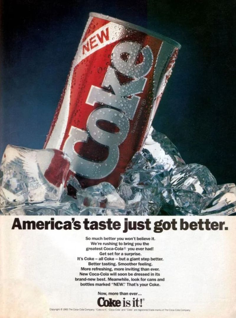 New Coke (1985-1992) – Coca-Cola’s Greatest Oops