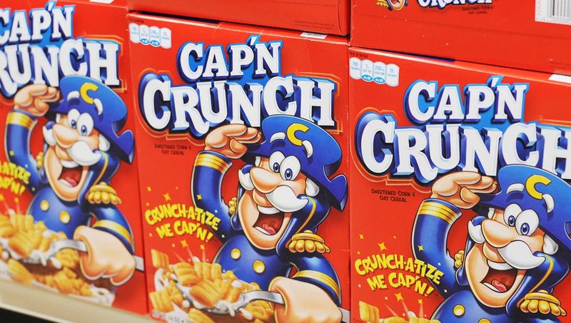 Sugar-Loaded Breakfast Cereals with Cartoon Mascots