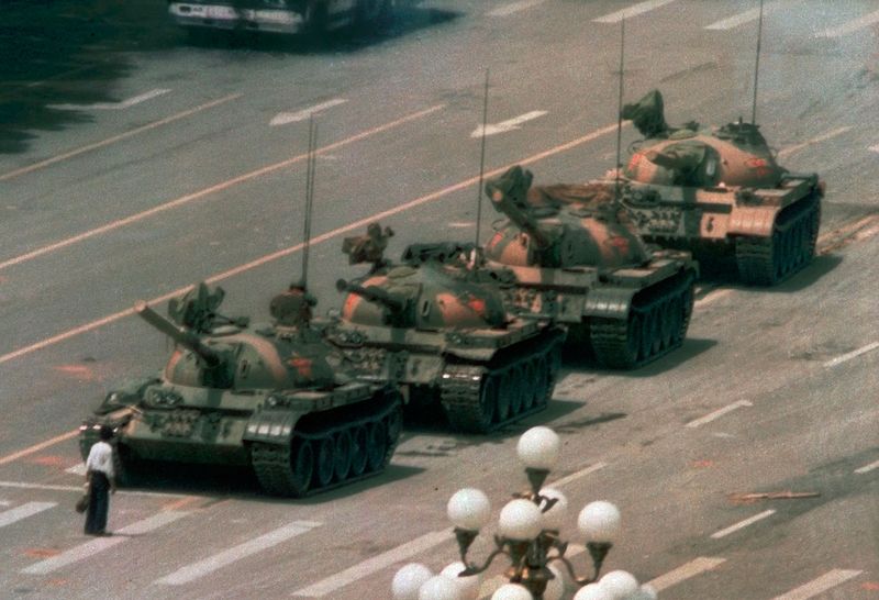 Tank Man at Tiananmen Square