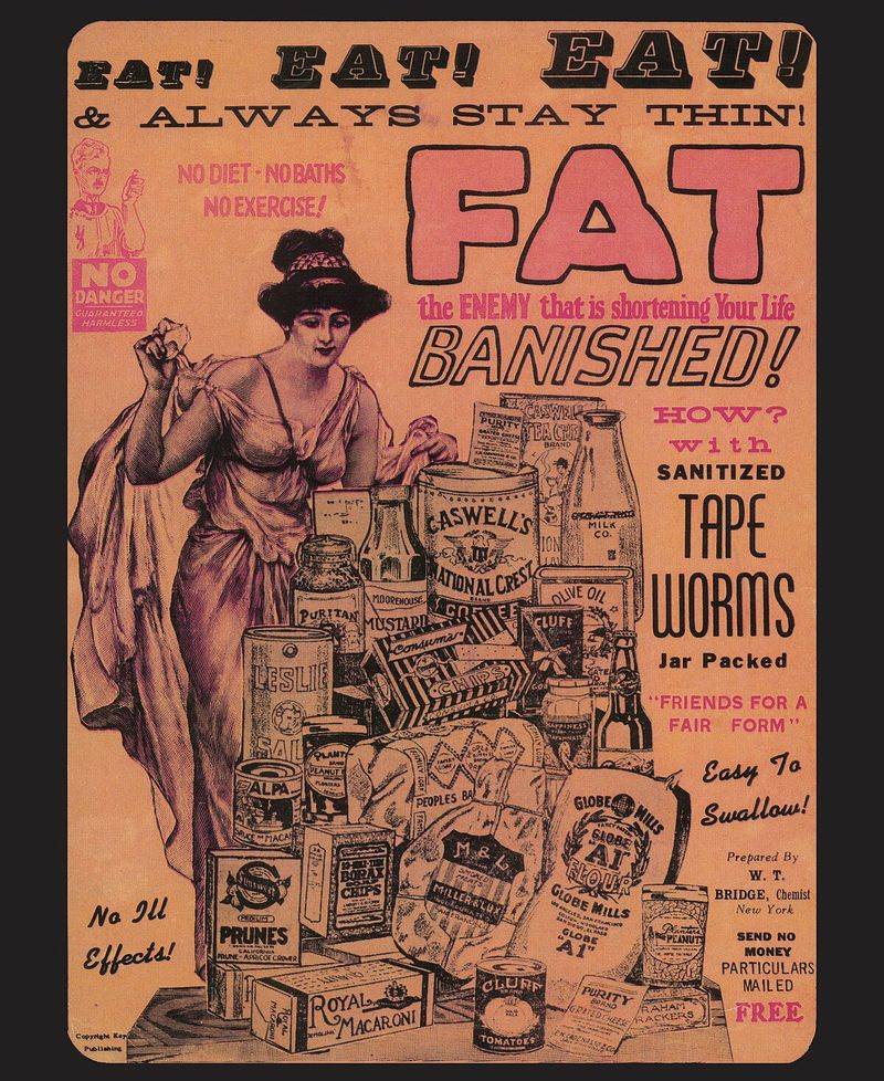 Tapeworm Diet Pills: Slimming Sensation of the 1900s