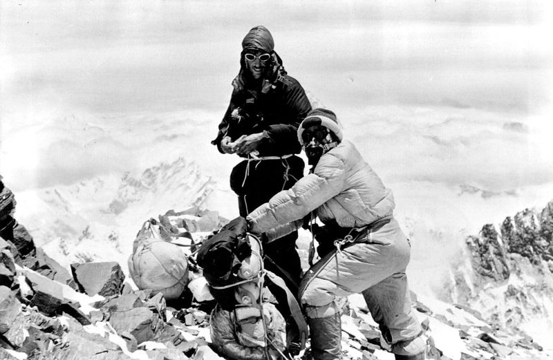 Tenzing Norgay on Everest, 1953