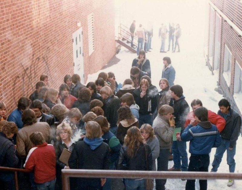 The Smoking Area at a High School in 1985