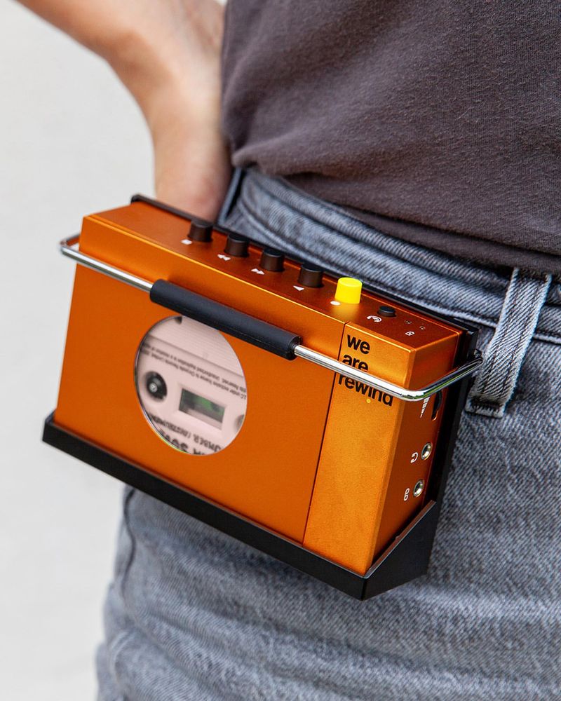 Wearing a Walkman on Your Belt Like a Tech Warrior