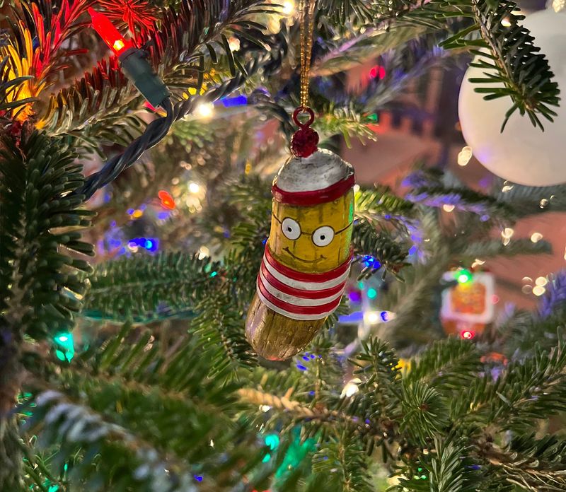 Hiding a Christmas Pickle Ornament