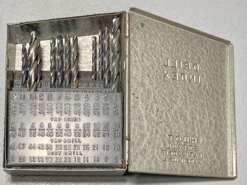 Old Metal Drill Bit Index Boxes