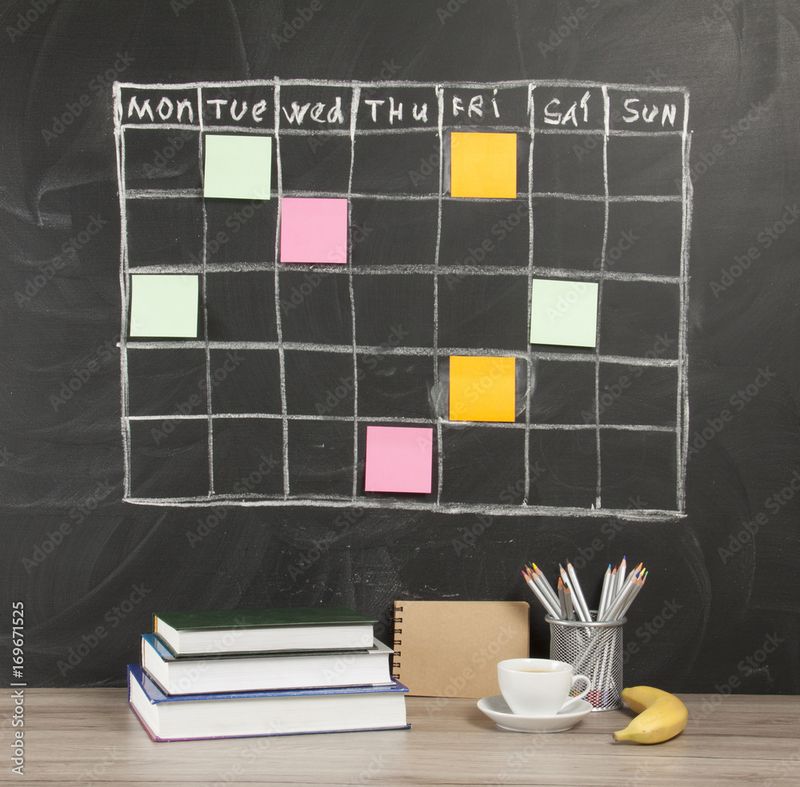 The Giant Grid Chart Drawn Every Monday for Behavior Points