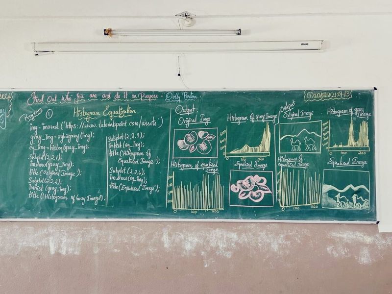 The Teacher Using Multiple Colors of Chalk for Maximum Drama