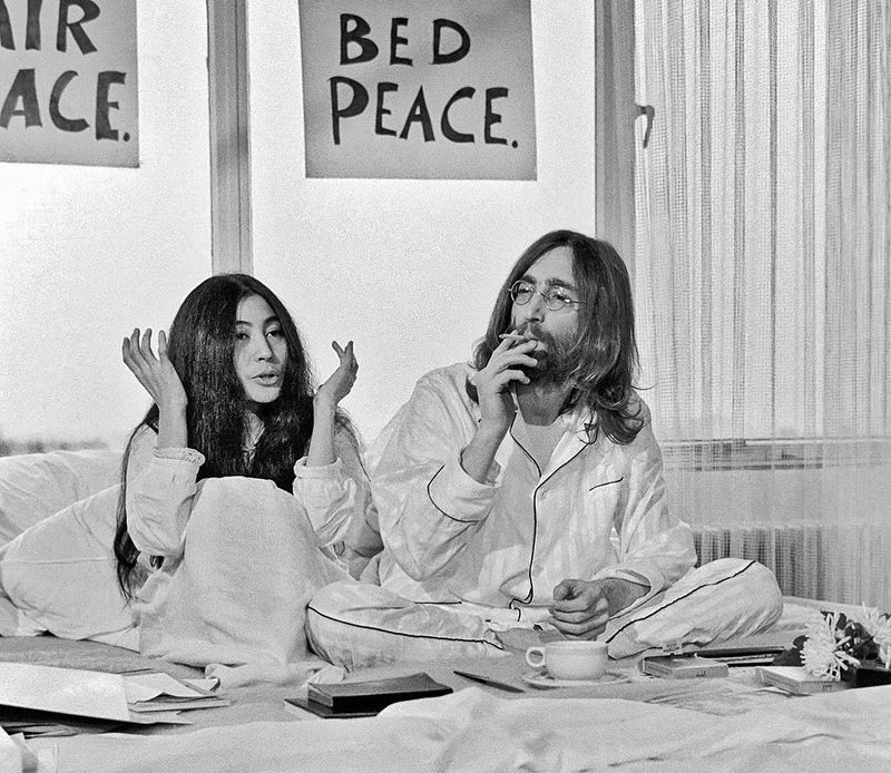 Yoko Ono and John Lennon