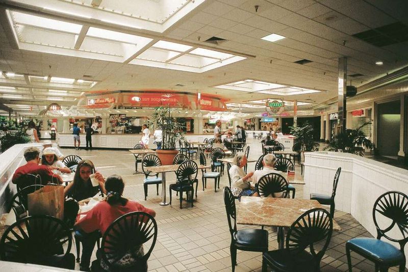 Hanging at the food court without buying anything