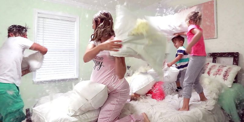 Pillow Fight Feather Explosions