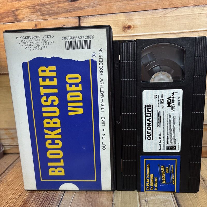 VHS Tapes and Blockbuster Rentals