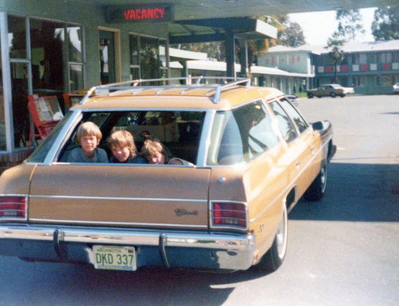 Wood-Paneled Station Wagons With Rear-Facing Seats