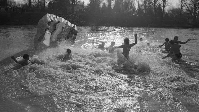 Polar Bear Swimming Clubs on New Year's Day