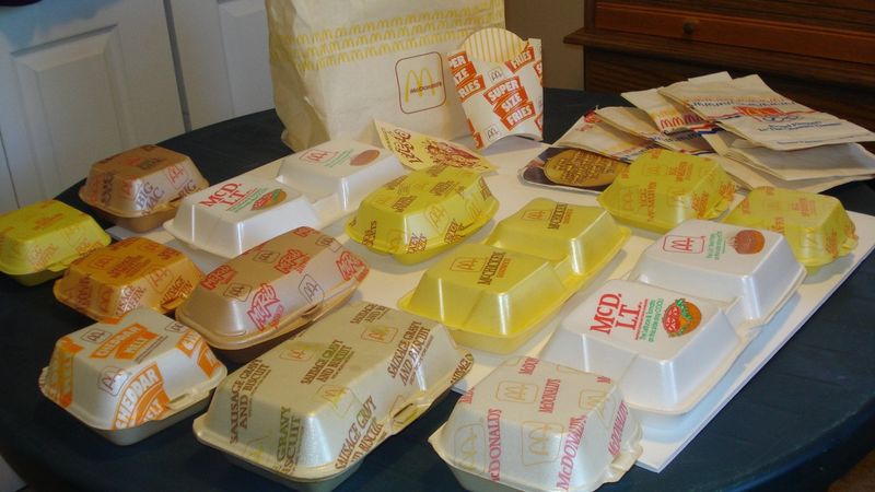 McDonald's Big Mac Styrofoam Container