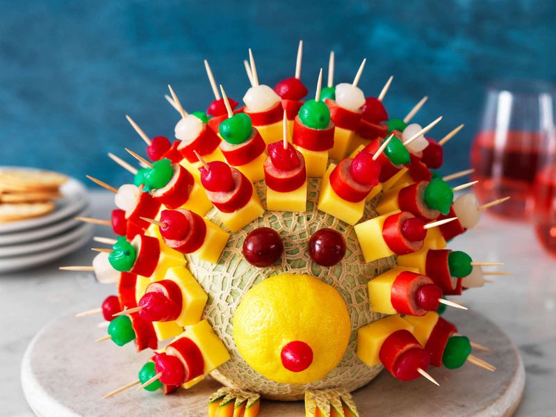 Cheese and Pineapple Hedgehog