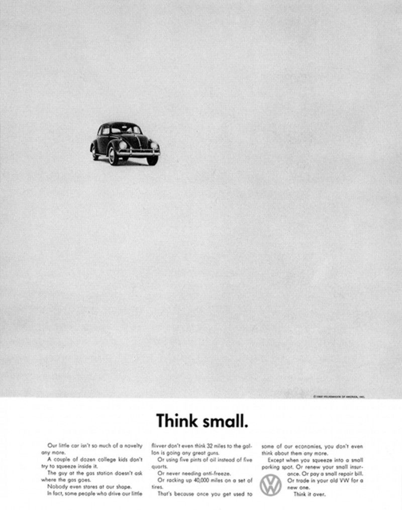 Volkswagen Beetle 'Think Small' Ad