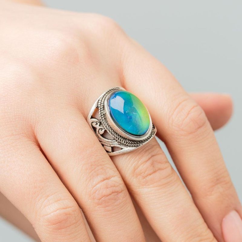 Mood Rings Changing Colors On Nightstands