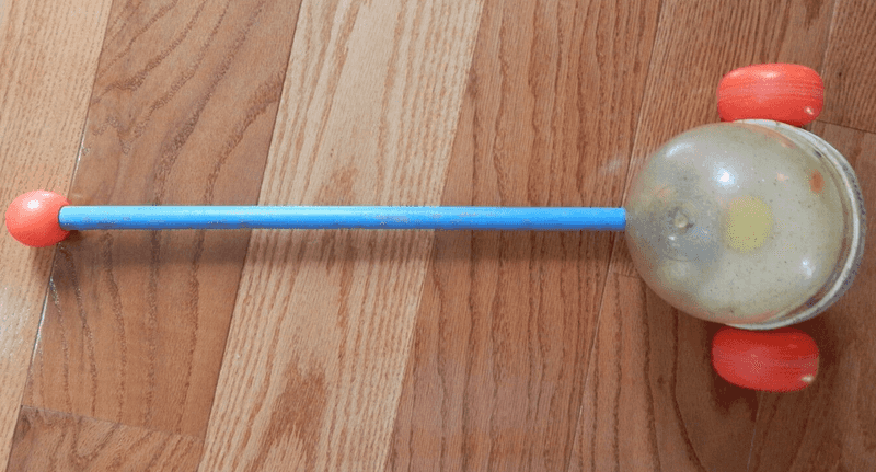 Popcorn Popper Wooden Push Toy